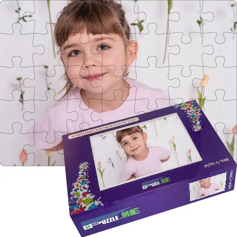 פאזל מתמונה בעיצוב אישי עם 35 חלקים, מתאים כמתנה ייחודית ומרגשת. העלו את התמונה שלכם והפכו אותה לחוויית משחק מהנה. זמינות להזמנה ב-pazzel.me